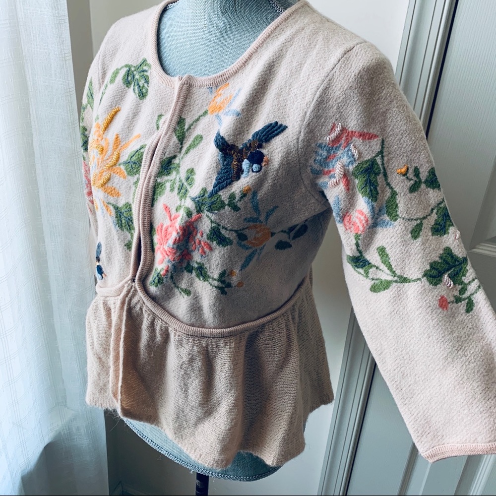 🌸 Moth embroidered sweater